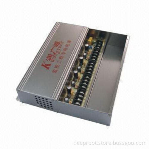 144W Centralized Power Supply for CCTV Cameras with Adjustable Voltage and 8-channel Output